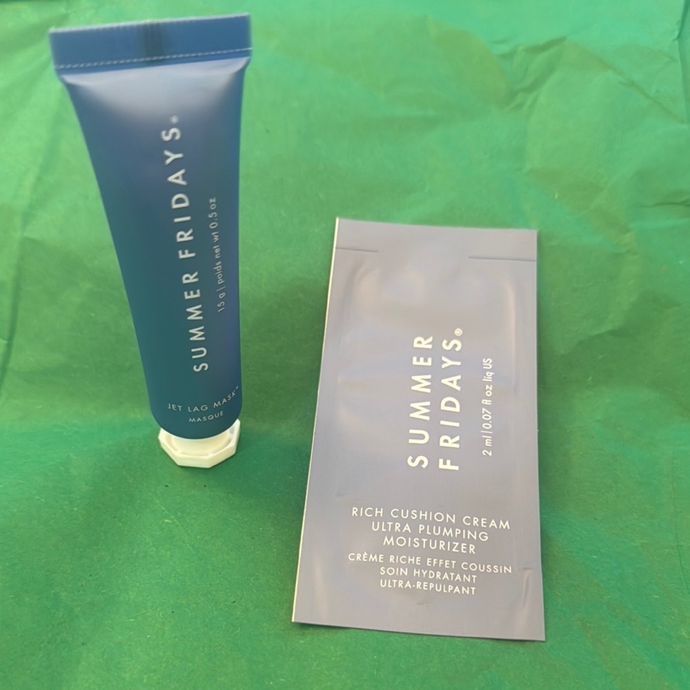 Summer Fridays - Jet Lag Mask and rich Cushion ultra plumping moisturizer - NWOT